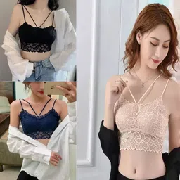 kamini Pack of 3 Women Bralette Lightly Padded Bra-picture-11