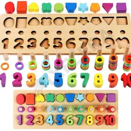 fun4you 3 in1 Learning Toy for Kids Early Learning Board Game for Toddler Preschoolers-picture-48
