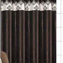 soulful creations 212 cm (7 ft) Door Polyester Room Darkening Curtain Single Curtain-picture-12