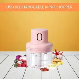 newoutlate Mini Rechargeable Chopper, Electric Chopper for Onion, Garlic and VegetableB251 Electric Vegetable & Fruit Chopper-picture-16
