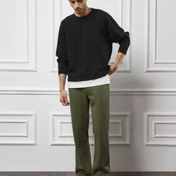 dockstreet Men Striped Olive Track Pants image 3