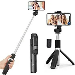 EAYS XT 02 Bluetooth Extendable Selfie Stick with Wireless Remote and 2 Level Fill Light for Making TikTok, Vlog Videos and Tripod Stand Selfie Stick for for Mobile and All Smart Phones Tripod 3 Axis Gimbal for Camera, Mobile image 3