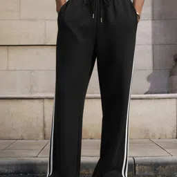 dockstreet Men Striped White Track Pants-picture-25