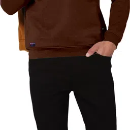triptee Men Full Sleeve Solid Sweatshirt image 2