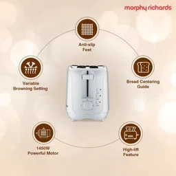 morphy richards AT402 1450 W Pop Up Toaster image 4