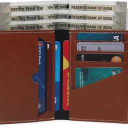 tanstitch Men Casual Tan Genuine Leather Card Holder image 2