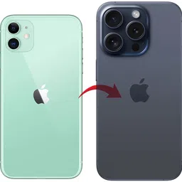 Hespa iPhone 11 to iPhone 15 Pro Full Body Housing Converter Kit Include Battery Adhesive & Waterproof Seal - Full Panel-picture-38