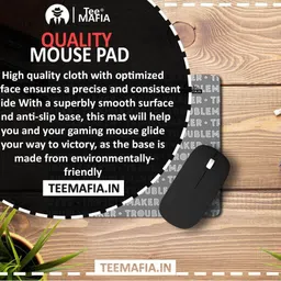 Tee Mafia Troublemaker Gaming Mouse Pad Non Slip Base Mousepad image 4