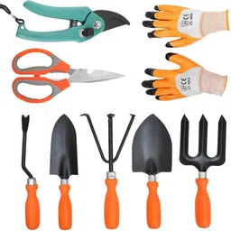 Combo of Gardening, 5 Ps Garden tool, Gardening Cutter and Hand Gloves. Garden Tool Kit-image-50