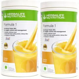 herbalife Formula 1 Nutritional Shake Mix - Mango Flavor Combo Pack of 2 (2 x 600 ml) MANGO Drink-picture-38