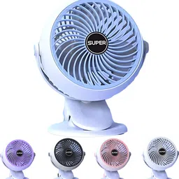 Tied Ribbons Versatile Portable Rechargeable Fan 5 Speeds Clip/Table Fan 3 Blade Table Fan-picture-15