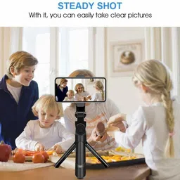 ZmiZc Extendable Selfie Stick TRIPOD wireless Remote for Making Vlog Videos Stand Tripod Kit image 5