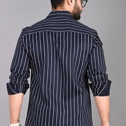 fubar Men Slim Fit Striped Casual Shirt image 2