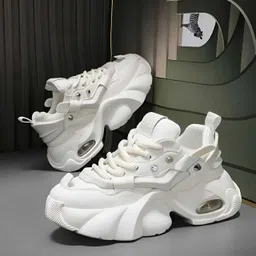 swoees White Sneakers for Men|Trendy Streetwear Shoes|Stylish Casual Sneakers Sneakers For Men-picture-40