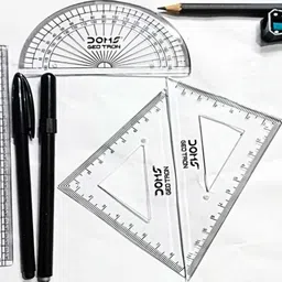 doms Geotron Geometry Box and Ball Blue Pen Geometry Box image 2