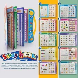 premio coppex Sound Book – ABC, Numbers, Shapes & Learning Toy + [Free Kids Watch] image 3