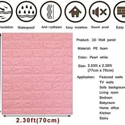 diseno Vinyl Decorative Pink Wallpaper image 2