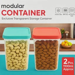 global enterprises Plastic Grocery Container - 1100 ml-picture-26