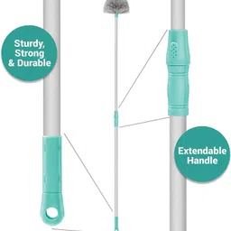 bringhom Iron Gobhi Jala Broom Stick for Ceiling for Home Office Clean Hidden Corners (1) Plastic Dry Broom image 4