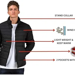 maanvii Men Solid Sports Jacket image 5
