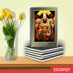 escaper Tirupati Balaji Devotional Diary For Writing, Binding Notebook, Notepad A5 Diary Ruled 160 Pages image 4