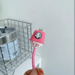 Pixelkart Charger Cover for iPhone 18W-20W, 3D Cute Cartoon Design for iPhone 11 12 13 14 Cable Protector image 2