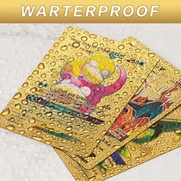 crazybuy 100 PCS Gold Foil Rare Cards TCG Deck Box Including Assorted Rare Foil Cards_new image 5