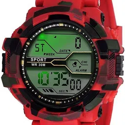 axona Digital Watch Digital Watch - For Men Red Color New Generation Digital Stylish Watch For Mens & Boys-picture-18