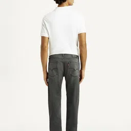 levi's 513 Men Straight Fit Mid Rise Grey Jeans image 2