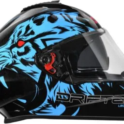 studds Drifter D2 Full Face Helmet with Clear Visor (Black N1, M) Motorbike Helmet image 4