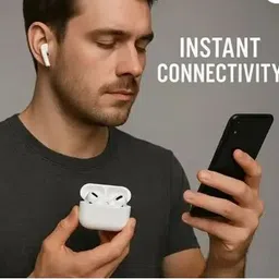 youth gallery WIRELESS TWS AIRPOD WHITE Earbud Bluetooth ANC-3 Bluetooth Earbuds 6df Bluetooth Headset image 4