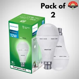 Pack of 2-12W LED Bulb for Power Failures and Emergency Use 4 hrs Bulb Emergency Light-image-10