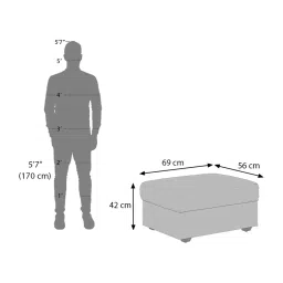 urban ladder create Apollo Sectional Compact High Back Ottoman image 2