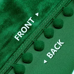 STITCHNEST Green 2 Pieces Velvet Black Out Window Curtains image 5