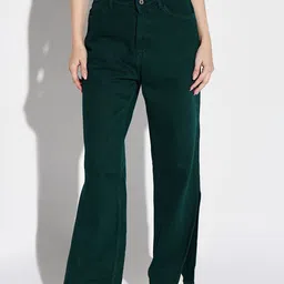 SHOWOFF Women Comfort Wide Leg Acid Wash Stretchable Jeans image 2