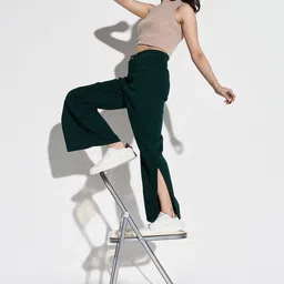 SHOWOFF Women Comfort Wide Leg Acid Wash Stretchable Jeans image 5