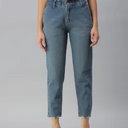 SHOWOFF Women Blue High-Rise Jeans-image-82
