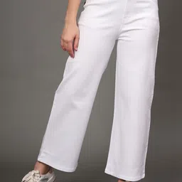 AngelFab Women Jean Wide Leg High-Rise Cotton Jeans-picture-35