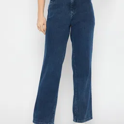 Novio Women Comfort Wide Leg High-Rise Jeans-image-28