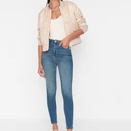Trendyol Women Blue Skinny Fit Light Fade Jeans-picture-34