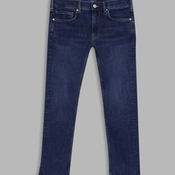 GANT Boys Navy Blue Slim Fit Light Fade Cotton Jeans-picture-35