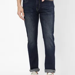 R&B Men Cotton Slim Fit Mildly Distressed Light Fade Jeans-picture-25