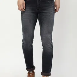 TNG Men Brown Slim Fit Heavy Fade Stretchable Jeans-picture-26