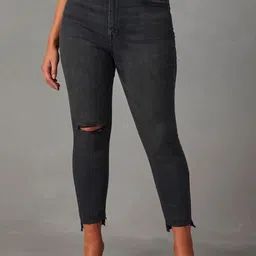 The Roadster Lifestyle Co Women Cotton Slash Knee Slim-Fit Jeans-image-96