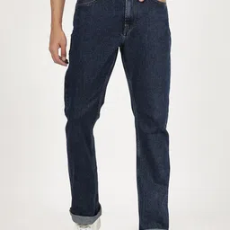 Lee Men Blue Solid Cotton Clean Look Regular Fit Jeans-image-42