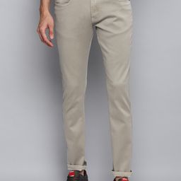 Allen Cooper Men Beige Slim Fit Stretchable Cotton Jean-picture-17