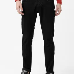 WROGN Men Black Solid Cotton Slim Fit Jeans-picture-55