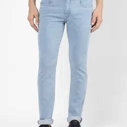 R&B Men Blue Cotton Slim Fit Jeans-picture-49