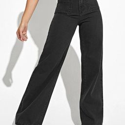 Kotty Women Black Jean Straight Fit High-Rise Mildly Distressed Jeans-picture-0