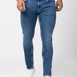 SPYKAR Men Slim Fit Heavy Fade Stretchable Cotton Jeans-picture-20